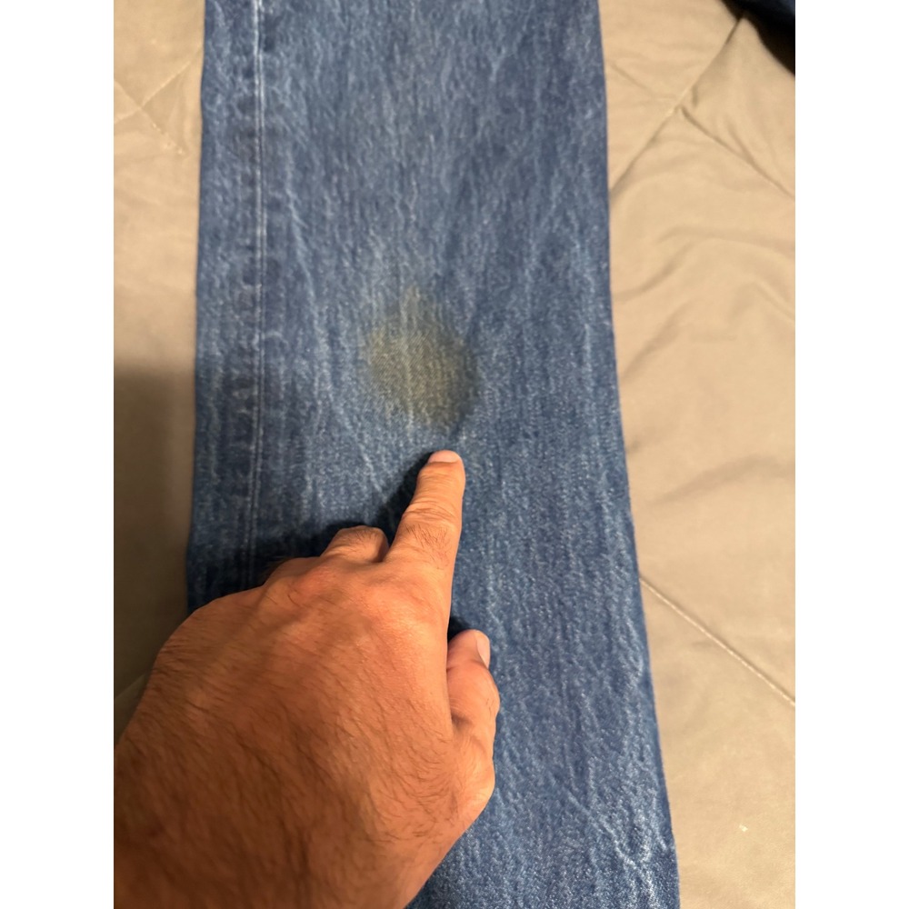 Levis 501XX Jeans Mens 28x34 Blue Denim Straight Leg Y2K Vintage Button Fly - Picture 4 of 10